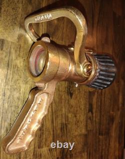 Elkhart Brass 1.5 NH Adjustable Fire Hose Nozzle NSN 4210-00-465-1906 -READ VTG
