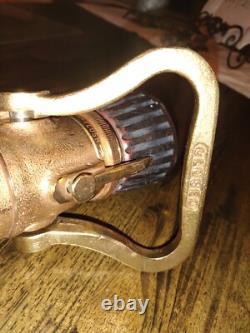 Elkhart Brass 1.5 NH Adjustable Fire Hose Nozzle NSN 4210-00-465-1906 -READ VTG