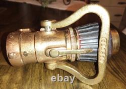 Elkhart Brass 1.5 NH Adjustable Fire Hose Nozzle NSN 4210-00-465-1906 -READ VTG