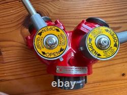 Elkhart Brass 2.5 NH Gated Wye Water Thief Fire Hose Appliance NOS USA