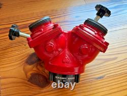 Elkhart Brass 2.5 NH Gated Wye Water Thief Fire Hose Appliance NOS USA
