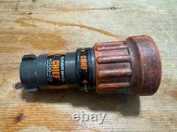 Elkhart Brass Chief Fire Fighting Hose Nozzle 4000-22 Straight Stream/Fog (J)