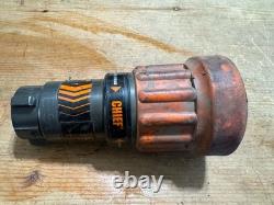 Elkhart Brass Chief Fire Fighting Hose Nozzle 4000-22 Straight Stream/Fog (N)