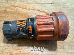 Elkhart Brass Chief Fire Fighting Hose Nozzle 4000-22 Straight Stream/Fog (O)