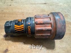 Elkhart Brass Chief Fire Fighting Hose Nozzle 4000-22 Straight Stream/Fog (W)