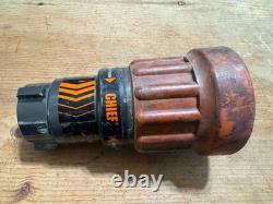 Elkhart Brass Chief Fire Fighting Hose Nozzle 4000-22 Straight Stream/Fog (X)