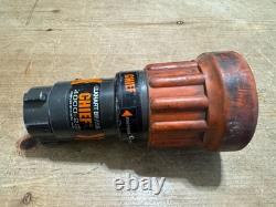 Elkhart Brass Chief Fire Fighting Hose Nozzle 4000-22 Straight Stream/Fog (c)