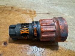 Elkhart Brass Chief Fire Fighting Hose Nozzle 4000-22 Straight Stream/Fog (d)