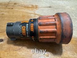 Elkhart Brass Chief Fire Fighting Hose Nozzle 4000-22 Straight Stream/Fog (e)