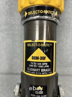 Elkhart Brass DSM-30F Select-O-Matic Pistol Grip 1964 Fire Hose Nozzle 3 NH 4