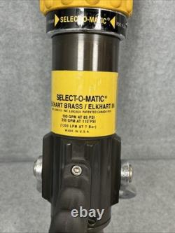 Elkhart Brass DSM-30F Select-O-Matic Pistol Grip 1964 Fire Hose Nozzle 3 NH 4