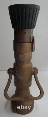 Elkhart Brass Fire Hose Nozzle 3 x 14 Fog Straight Stream VINTAGE Large