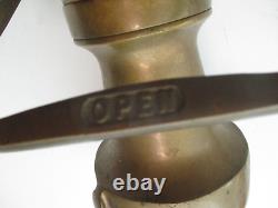 Elkhart Brass Fire Hose Nozzle 3 x 14 Fog Straight Stream VINTAGE Large