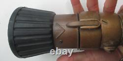 Elkhart Brass Fire Hose Nozzle 3 x 14 Fog Straight Stream VINTAGE Large