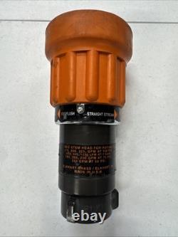 Elkhart Brass Fire Hose Nozzle Chief NH Thread 1 1/2 Fireman Firefighters