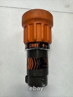 Elkhart Brass Fire Hose Nozzle Chief NH Thread 1 1/2 Fireman Firefighters
