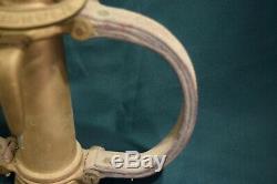 Elkhart Brass Fire Hose Nozzle Pat 1917 19 Leather Grips