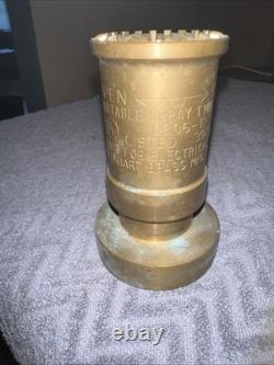 Elkhart Brass Fire Nozzle Portable Spray Type Nozzle L 206-T 392M