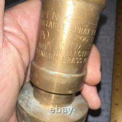 Elkhart Brass Fire Nozzle Portable Spray Type Nozzle L 206-T 392M