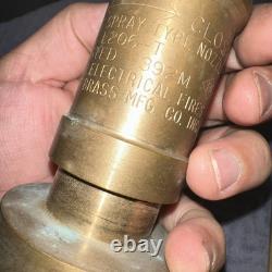 Elkhart Brass Fire Nozzle Portable Spray Type Nozzle L 206-T 392M