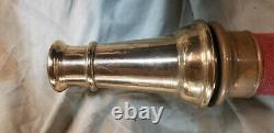 Elkhart Brass MFG Brass Firehose Nozzle -7/ 63 (Underwriters Playpipe) Polished