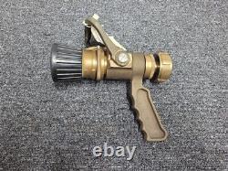 Elkhart Brass MFG Co Heavy Solid Brass 95 GPM Navy Nozzle Adjustable