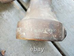 Elkhart Brass Manufacturing Fire Nozzle Vintage Solid Heavy