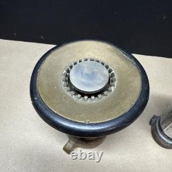 Elkhart Brass Mfg Co Fire Nozzle Vintage Almost 4 Lbs + Bonus Nozzle