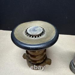Elkhart Brass Mfg Co Fire Nozzle Vintage Almost 4 Lbs + Bonus Nozzle