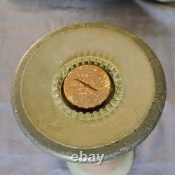 Elkhart Brass Mfg Co Vintage Brass Fire Hose Nozzle with Open/Close Markings