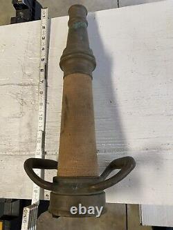 Elkhart Brass Mfg Co. Yoke Style Handle Fire Nozzle With Unique Wool. 17 Long