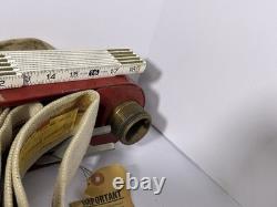Elkhart Brass Mfg S-41 Fire Rescue Hose Rack W 50' Hose & Nozzle 1966 Vintage