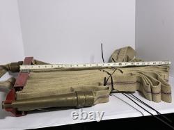 Elkhart Brass Mfg S-41 Fire Rescue Hose Rack W 50' Hose & Nozzle 1966 Vintage