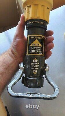 Elkhart Brass SM-10FG 1.5 inch Select-O-Matic fire hose nozzle