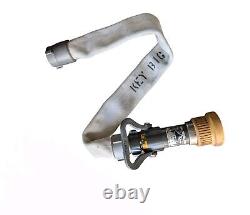 Elkhart Brass Select-O-Matic Fire Nozzle 400 GPM SM-10-F & Key Big 10 Hose