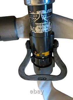 Elkhart Brass Select-O-Matic Fire Nozzle 400 GPM SM-10-F & Key Big 10 Hose