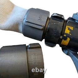 Elkhart Brass Select-O-Matic Fire Nozzle 400 GPM SM-10-F & Key Big 10 Hose