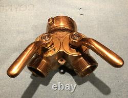 Elkhart Brass Vintage Gated Wye Fire Engine Brass Wye