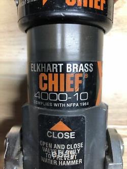 Elkhart Chief 4000-10 Fire Hose Nozzle Fog/ Straight Stream 1 1/2