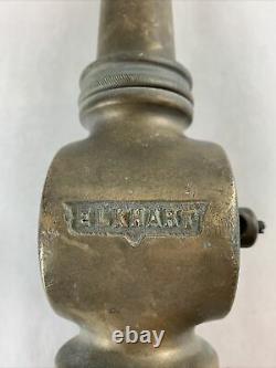 Elkhart Chief Brass Fire Nozzle