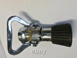 Elkhart H Fire Hose Nozzle 1 1/2 Chrome over Brass