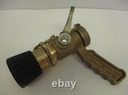 Elkhart, M24408-t1-1, Navy Firehose Nozzle, Grip Cast Brass 1.5 Npsh