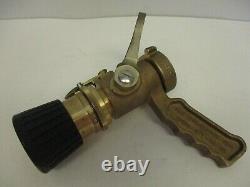 Elkhart, M24408-t1-1, Navy Firehose Nozzle, Grip Cast Brass 1.5 Npsh