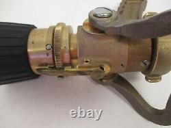 Elkhart, M24408-t1-1, Navy Firehose Nozzle, Grip Cast Brass 1.5 Npsh