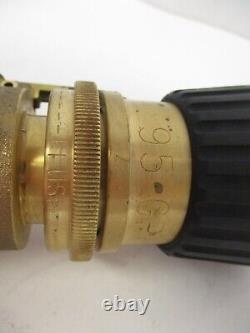 Elkhart, M24408-t1-1, Navy Firehose Nozzle, Grip Cast Brass 1.5 Npsh