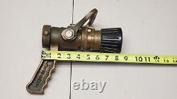 Elkhart Nsn 4210-00-465-1906 20266-sfl-gn-95 Firehose Nozzle Brass 1.5 Npsh