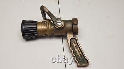 Elkhart Nsn 4210-00-465-1906 20266-sfl-gn-95 Firehose Nozzle Brass 1.5 Npsh