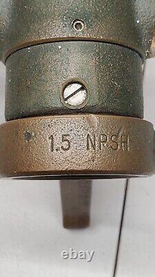 Elkhart Nsn 4210-00-465-1906 20266-sfl-gn-95 Firehose Nozzle Brass 1.5 Npsh