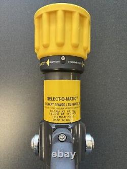 Elkhart Select-O-Matic Fire Hose Nozzle, SM-3FG, Pistol Grip, 1 Inlet, New