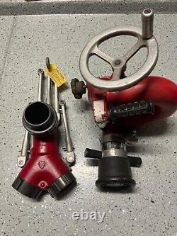 Elkhart Stinger Portable Monitor Firefighting Water Cannon with Stand & Nozzle